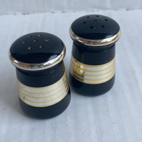 Vintage West Germany single service salt and pepper mustard condiments plate - Picture 7 of 16